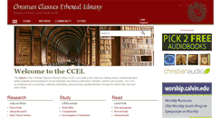 Desktop Screenshot of ccel.org